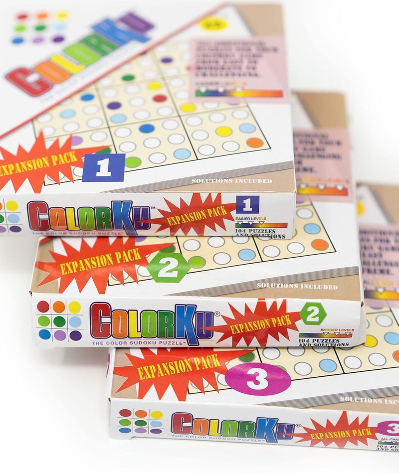 Dam ColorKu Expansion Pack by Mad Cave Bird Games - 104 Additional Puzzles for Challenging to Extreme Levels - Image 2